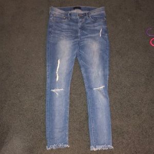 Express mid-rise cropped legging jeans